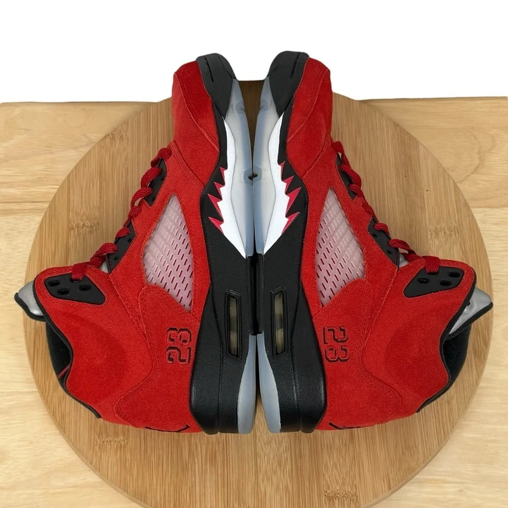 Nike Air Jordan 5 Retro “Raging Bull” Toro Bravo Red – Men’s Size 7.5 - Picture 4 of 12